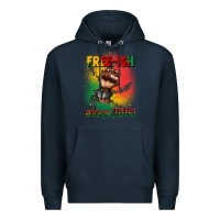 Navy free ish since 1865 juneteenth Premium Hoodie - CowGirlArtShop