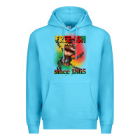 Ocean Blue free ish since 1865 juneteenth Premium Hoodie - CowGirlArtShop