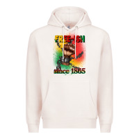 Pale Pink free ish since 1865 juneteenth Premium Hoodie - CowGirlArtShop