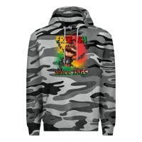 Slate Camo free ish since 1865 juneteenth Premium Hoodie - CowGirlArtShop