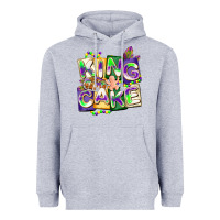Heather Grey king cake mardi gras Heavyweight Hoodie - CowGirlArtShop