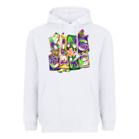 White king cake mardi gras Heavyweight Hoodie - CowGirlArtShop