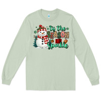 Matcha tis the season to sparkle snowman Long Sleeve Tee - MaliasSmallBusiness