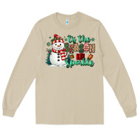 Mushroom tis the season to sparkle snowman Long Sleeve Tee - MaliasSmallBusiness