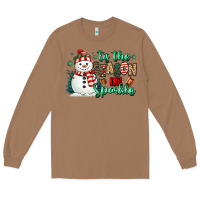 Toasted Coconut tis the season to sparkle snowman Long Sleeve Tee - MaliasSmallBusiness