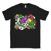 Black gamer mardi gras game controller Classic Tee - MaliasSmallBusiness