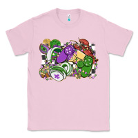 Bubblegum Pink gamer mardi gras game controller Classic Tee - MaliasSmallBusiness