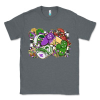Charcoal Heather gamer mardi gras game controller Classic Tee - MaliasSmallBusiness