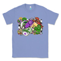 Colony Blue gamer mardi gras game controller Classic Tee - MaliasSmallBusiness