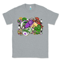 Heather Grey gamer mardi gras game controller Classic Tee - MaliasSmallBusiness
