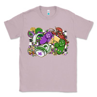 Lilac gamer mardi gras game controller Classic Tee - MaliasSmallBusiness