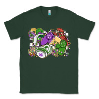 Sports Green gamer mardi gras game controller Classic Tee - MaliasSmallBusiness