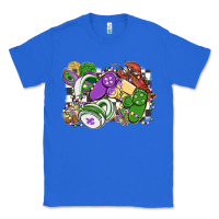 True Royal gamer mardi gras game controller Classic Tee - MaliasSmallBusiness