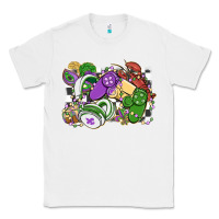 White gamer mardi gras game controller Classic Tee - MaliasSmallBusiness