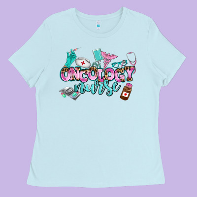 Oncology Nurse Ladies Tee Designed By Adodesignshop