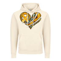 Vintage Artic childhood cancer awareness heart Vintage Hoodie - Jasminsmagicworld