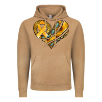 Vintage Camel childhood cancer awareness heart Vintage Hoodie - Jasminsmagicworld