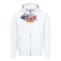 White God Bless The USA Zipper Hoodie - Bettercallsaul