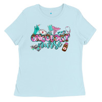 Baby Blue oncology nurse Ladies Tee - AdoDesignShop