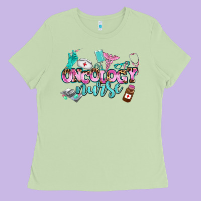 Oncology Nurse Ladies Tee Designed By Adodesignshop