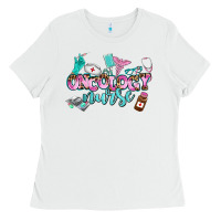 White oncology nurse Ladies Tee - AdoDesignShop