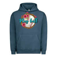 Pigment Midnight Navy play ball baseball Urban Hoodie - BundleAndBundleShop