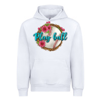White play ball baseball Urban Hoodie - BundleAndBundleShop