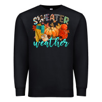 Black weather Premium Sweatshirt - CowGirlArtShop