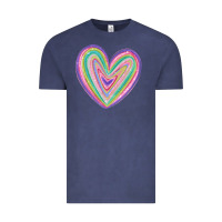 Valentine's Day Colorful Heart Vintage Tee | Teevron
