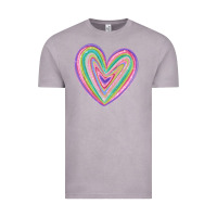 Vintage Zinc valentine's day colorful heart Vintage Tee - MaliasSmallBusiness
