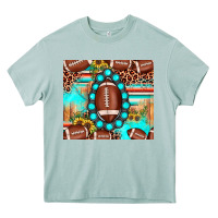 Arona football leopard turquoise gemstone sunflower Heavy Core Tee - JahusDesignShop