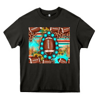 Asphalt football leopard turquoise gemstone sunflower Heavy Core Tee - JahusDesignShop
