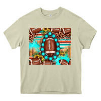 Mossy football leopard turquoise gemstone sunflower Heavy Core Tee - JahusDesignShop