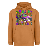 Meerkat happy mardi gras truck Heavyweight Hoodie - CowGirlArtShop