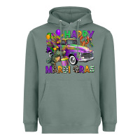 Sage happy mardi gras truck Heavyweight Hoodie - CowGirlArtShop