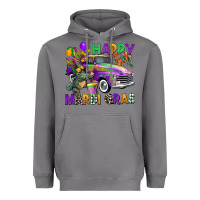 Storm happy mardi gras truck Heavyweight Hoodie - CowGirlArtShop