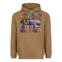 Toasted Coconut happy mardi gras truck Heavyweight Hoodie - CowGirlArtShop