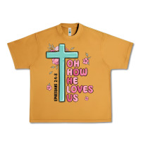 Peanut Butter oh how he loves us ephesians 2 4 8 Urban Heavy Tee - MaliasSmallBusiness
