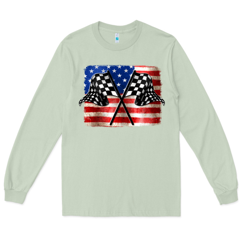 American Racing Flag Long Sleeve Tee by JahusDesignShop | Teevron