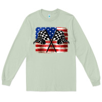 Matcha American Racing Flag Long Sleeve Tee - JahusDesignShop