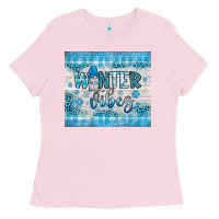 Bubblegum Pink winter vibes gnome Ladies Tee - JahusDesignShop