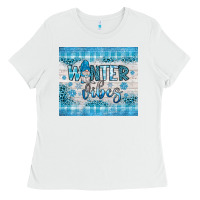 White winter vibes gnome Ladies Tee - JahusDesignShop