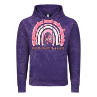 Cloud Purple breast cancer  awareness rainbow Vintage Hoodie - MaliasSmallBusiness