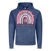 Vintage Denim breast cancer  awareness rainbow Vintage Hoodie - MaliasSmallBusiness