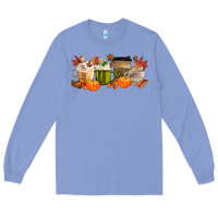 Colony Blue pumpkin spice Long Sleeve Tee - MaliasSmallBusiness