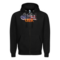 Black God Bless The USA Zipper Hoodie - Bettercallsaul