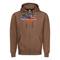 Chestnut God Bless The USA Zipper Hoodie - Bettercallsaul
