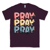 Plum pray on it pray over it pray through it Classic Tee - MaliasSmallBusiness