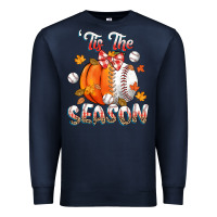 Navy its the season baseball Premium Sweatshirt - CowGirlArtShop