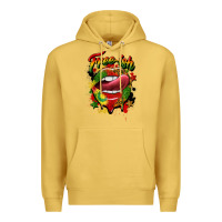Antique Gold free ish juneteenth lips Premium Hoodie - CowGirlArtShop